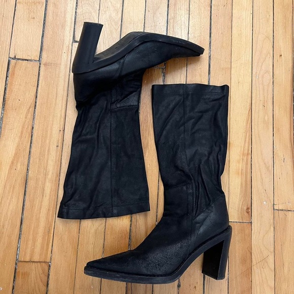 Ann Demeulemeester soft leather heeled boots - Picture 2 of 3